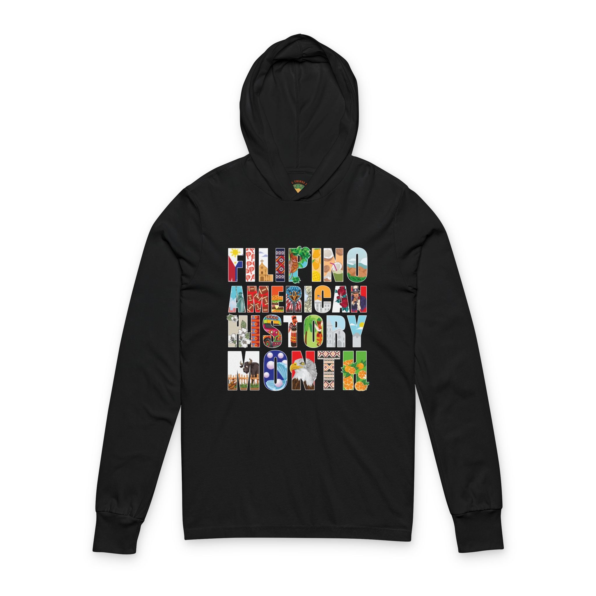 Filipino American History Month (Hooded Long Sleeve Tee, Unisex)