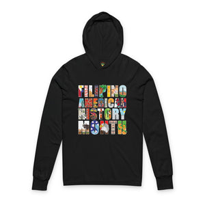 Filipino American History Month (Hooded Long Sleeve Tee, Unisex)