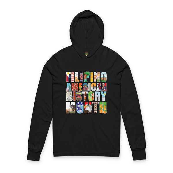 Filipino American History Month (Hooded Long Sleeve Tee, Unisex)