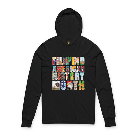 Filipino American History Month (Hooded Long Sleeve Tee, Unisex)