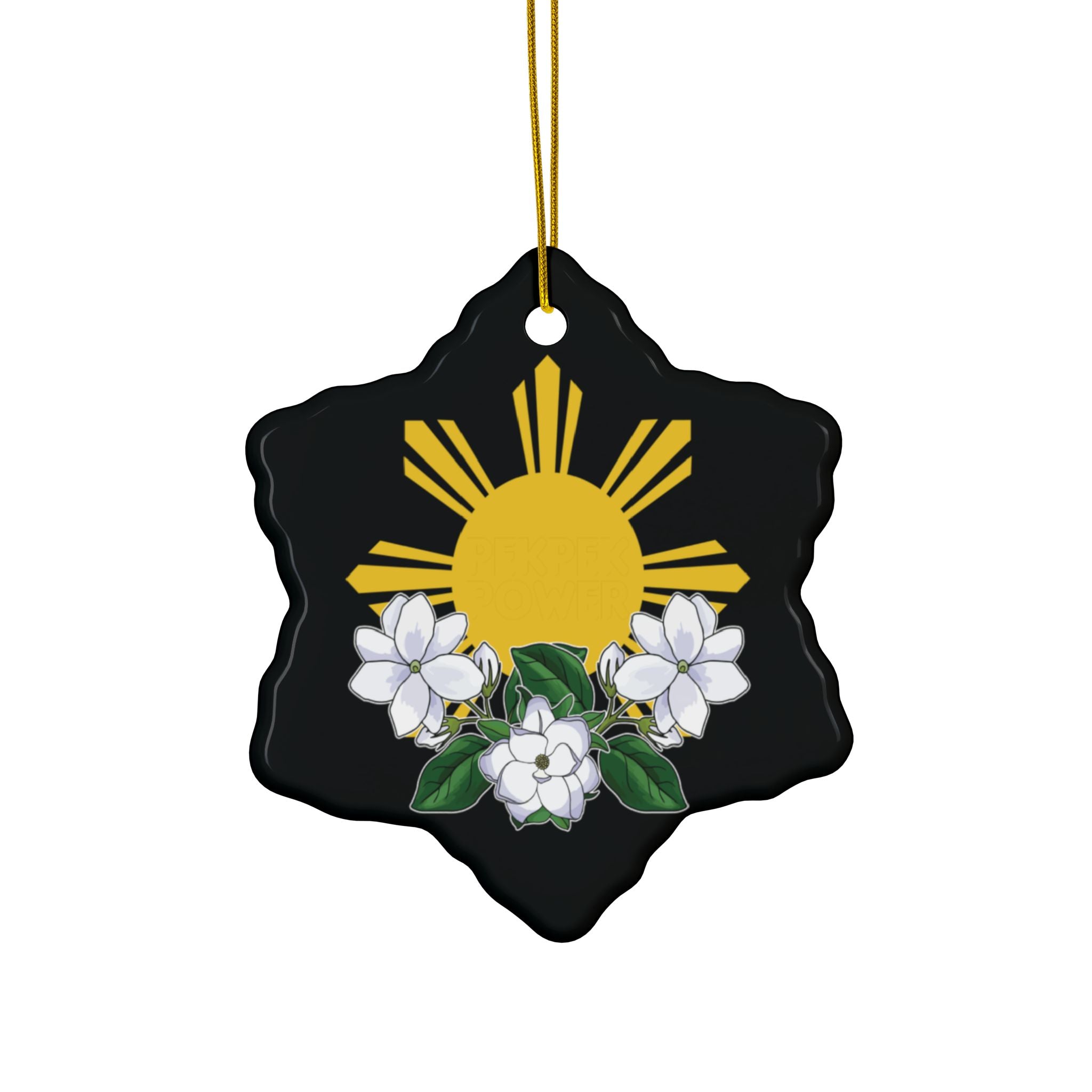 Philippine Sun & Sampaguita (Ornament)