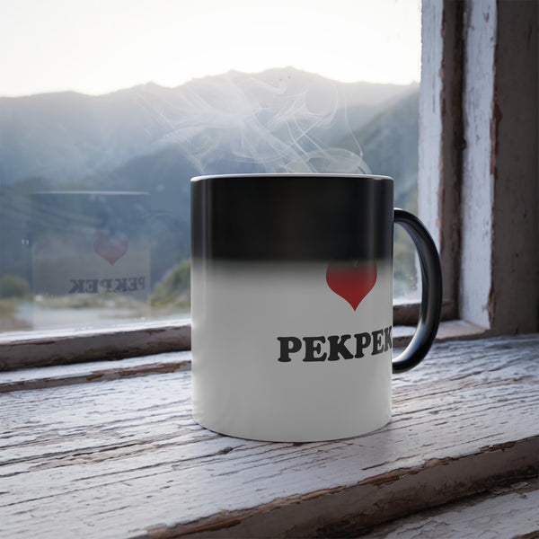 I Love Pekpek (Color changing mug, 11oz)