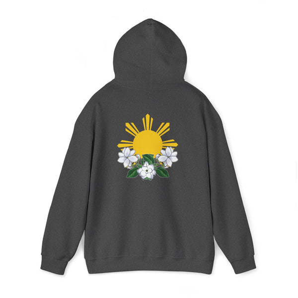 Philippine Sun & Sampaguita (Hooded Sweatshirt, Unisex)