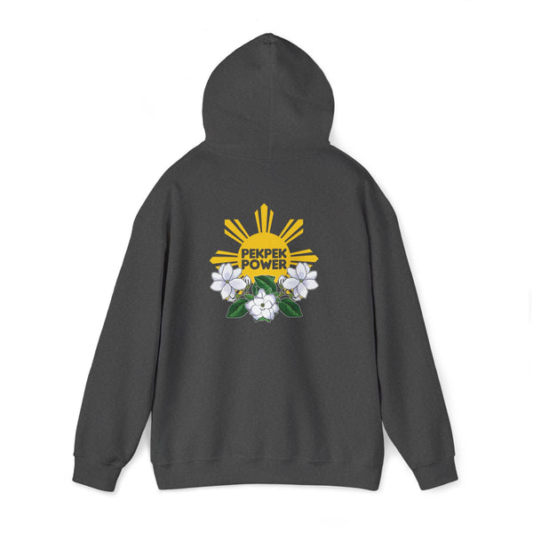 Pekpek Power - Philippine Sun & Sampaguita (Hooded Sweatshirt, Unisex)
