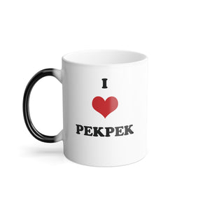 I Love Pekpek (Color changing mug, 11oz)