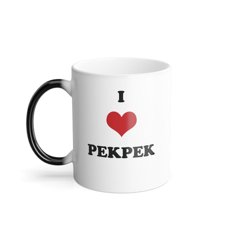 I Love Pekpek (Color changing mug, 11oz)