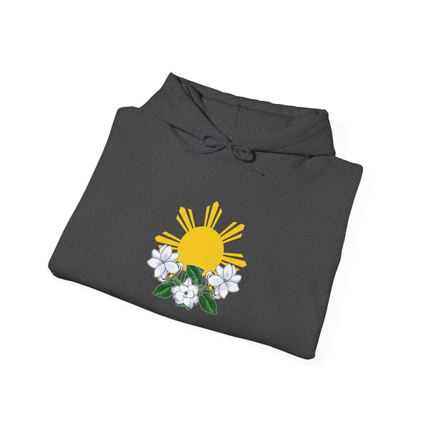 Philippine Sun & Sampaguita (Hooded Sweatshirt, Unisex)
