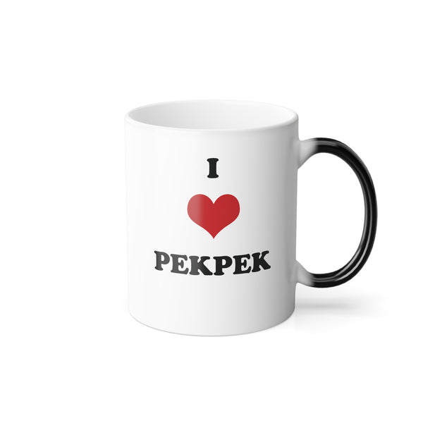 I Love Pekpek (Color changing mug, 11oz)