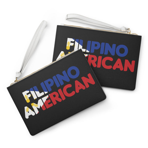 Filipino American (Flag Design) - Clutch bag