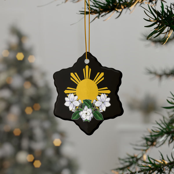 Philippine Sun & Sampaguita (Ornament)