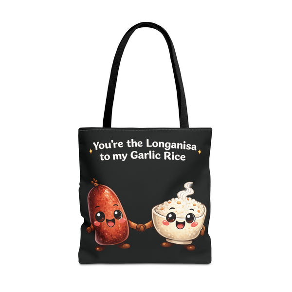 Longanisa to my Garlic Rice (Tote Bag, 18x18)