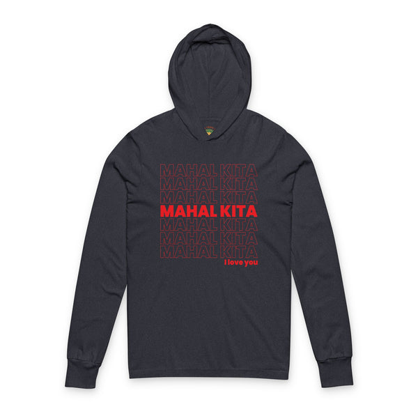 Mahal Kita (Hooded Long Sleeve Tee, Unisex)