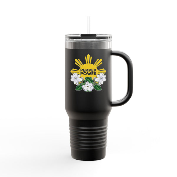 Pekpek Power - Philippine Sun & Sampaguita (Insulated Mug, 40oz)