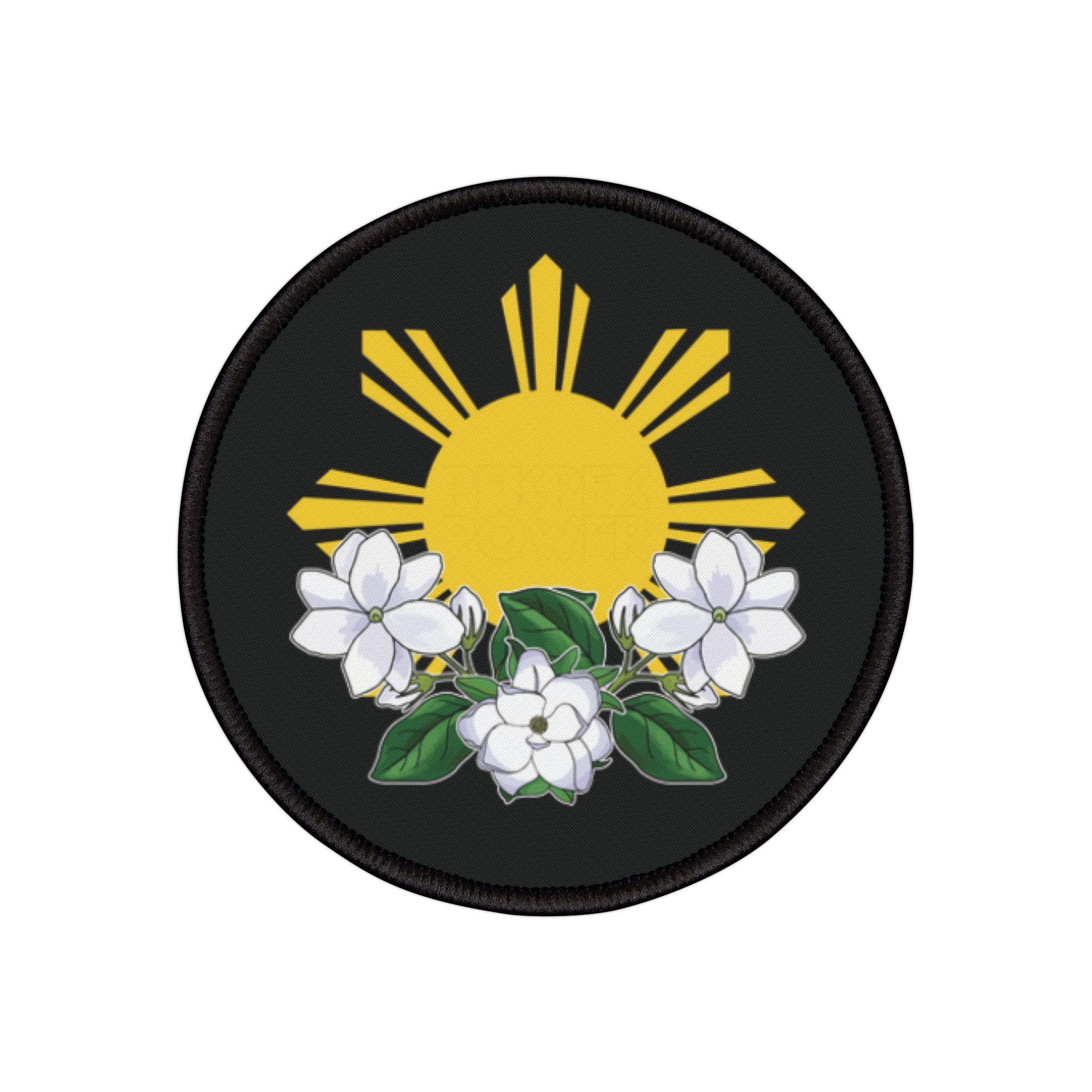 Philippine Sun & Sampaguita (Iron-On Patch)