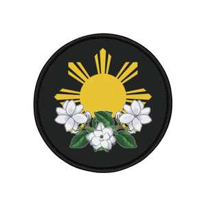 Philippine Sun & Sampaguita (Iron-On Patch)