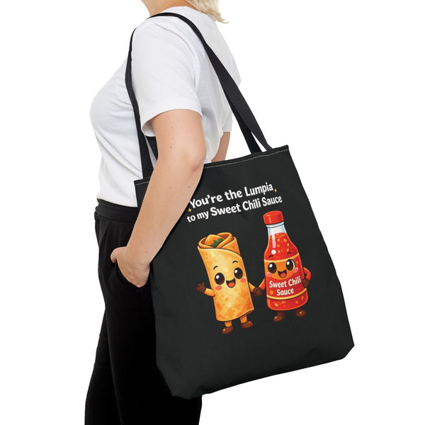 Lumpia to my Sweet Chili Sauce (Tote Bag, 18x18)