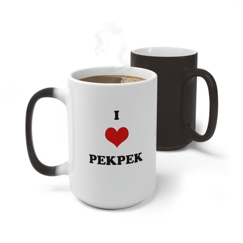 I Love Pekpek, Color Changing Mug - 11oz