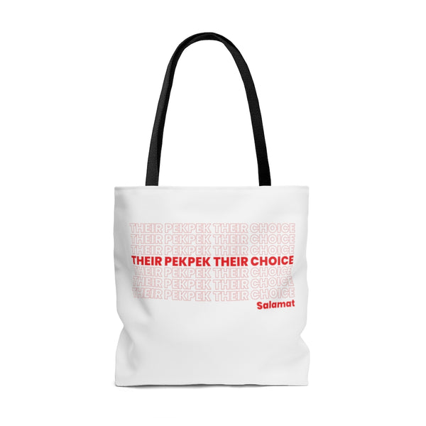 Their PekPek Their Choice - Tote