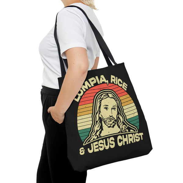 Lumpia, Rice & Jesus Christ - Tote Bag