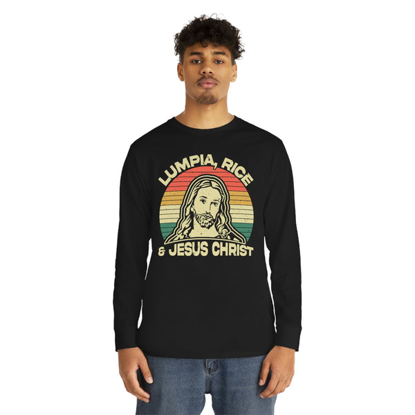 Lumpia, Rice & Jesus Christ - Long Sleeve T-Shirt