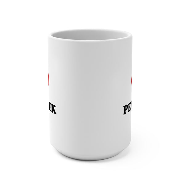 I Love PekPek - Mug (black font)