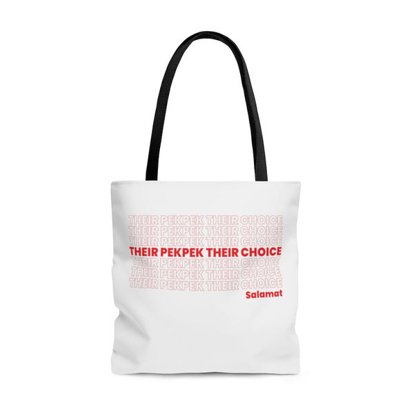 Their PekPek Their Choice - Tote