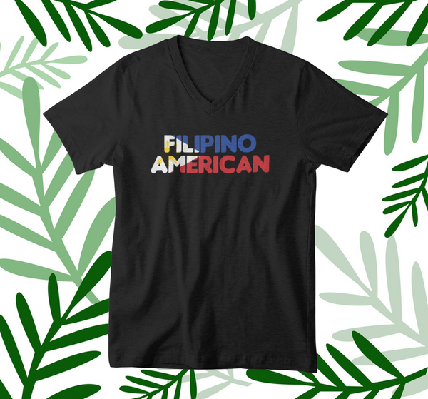 Filipino American (Flag Design) - V-Neck