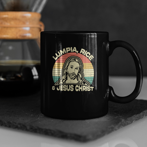 Lumpia, Rice & Jesus Christ - Mug