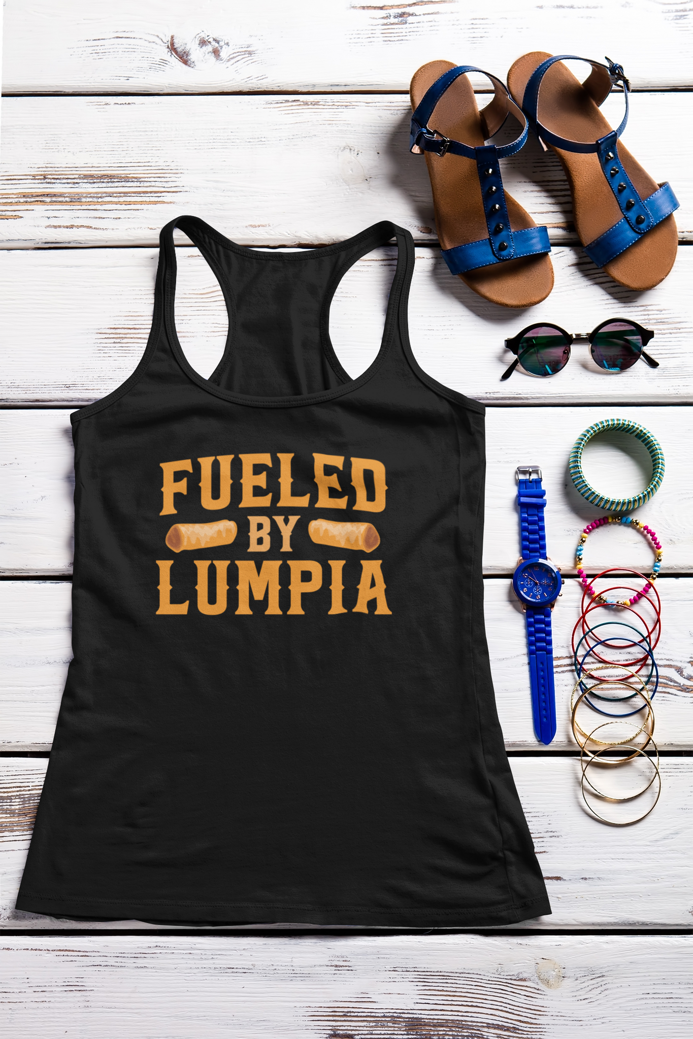 Fueled by Lumpia - Racerback