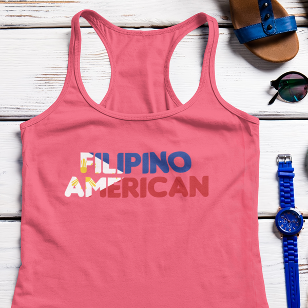 Filipino American (Flag Design) - Racerback