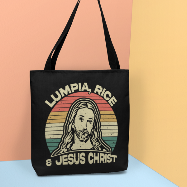 Lumpia, Rice & Jesus Christ - Tote Bag