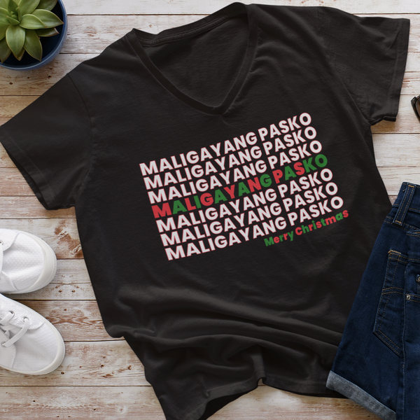 Maligayang Pasko (Merry Christmas) - V-Neck