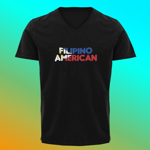 Filipino American (Flag Design) - V-Neck