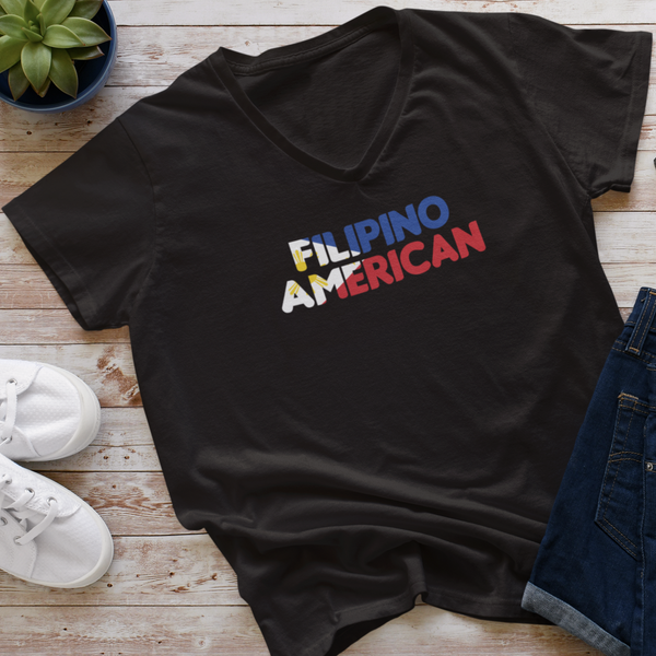 Filipino American (Flag Design) - V-Neck